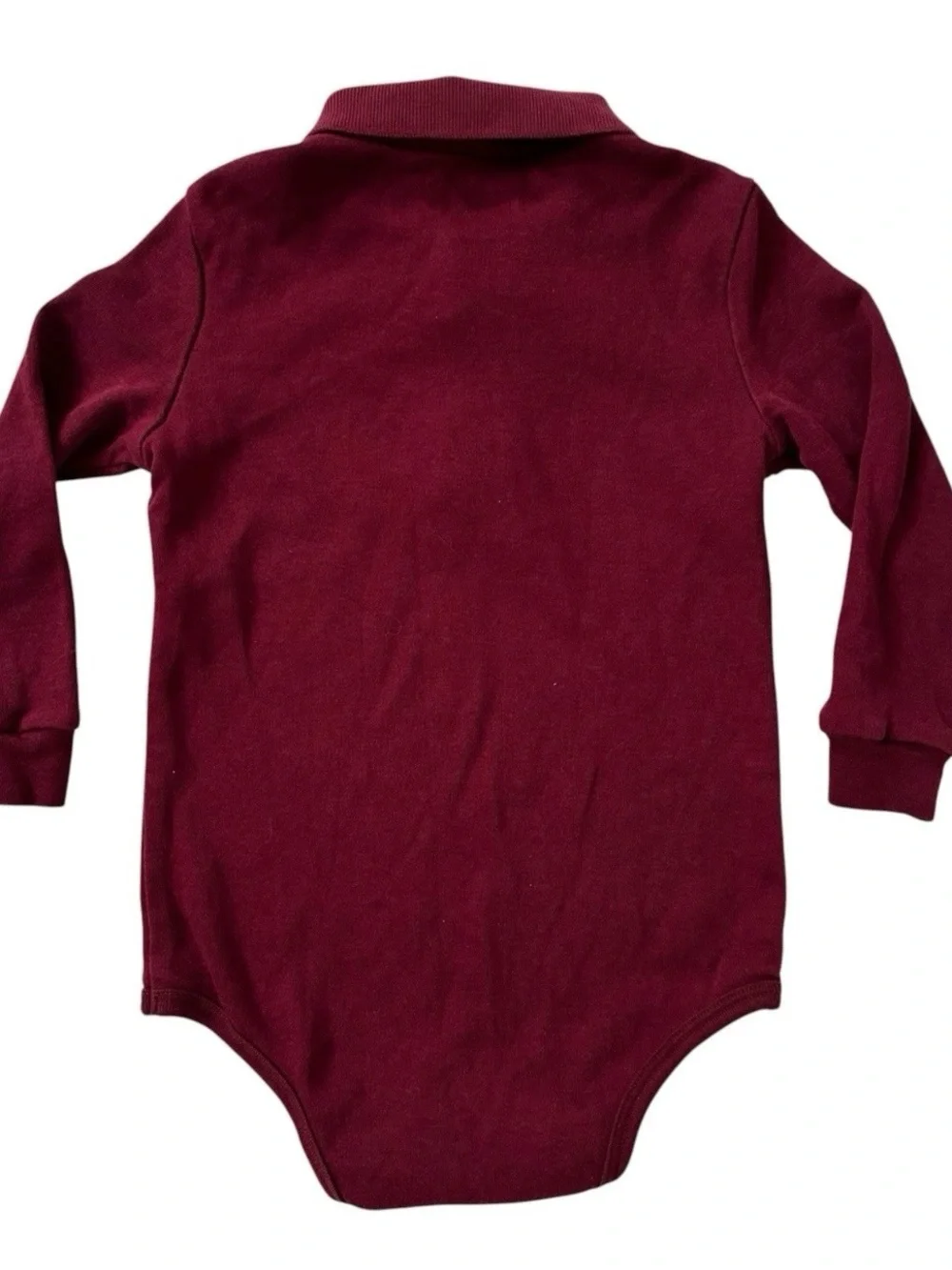 Polo Ralph Lauren Burgandy Long Sleeve Bodysuit Boy 18 Month